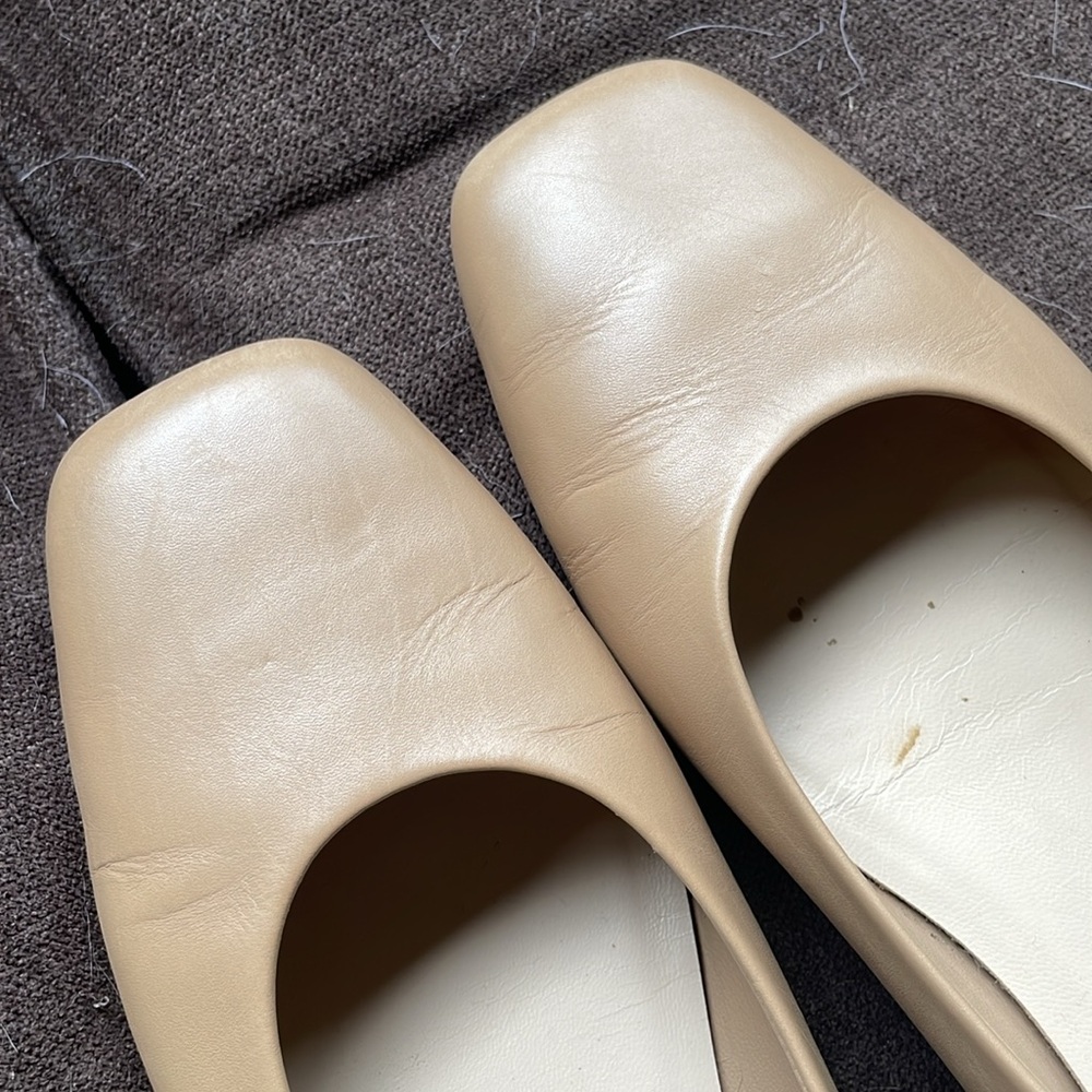 Everlane Womens The 90’s Flat Square Toe Ballet Beige Tan 7.5 - Picture 9 of 12